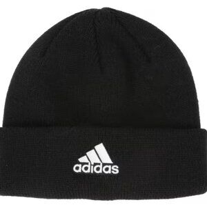 Adidas Men's Team Issue Fold Beanie - NWT - OS - Black/White